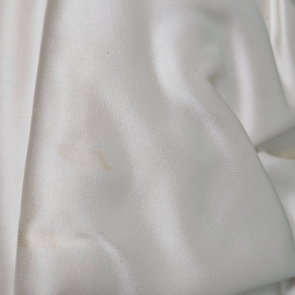 Vintage HL USA Harry Levine Cream Satin Clutch Evening Handbag With Gold Chain - Picture 8 of 8